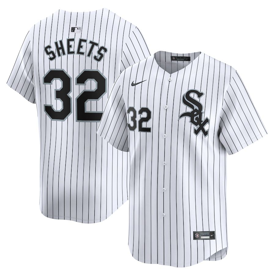 Men Chicago White Sox 32 Gavin Sheets Nike White Home Limited Player MLB Jersey